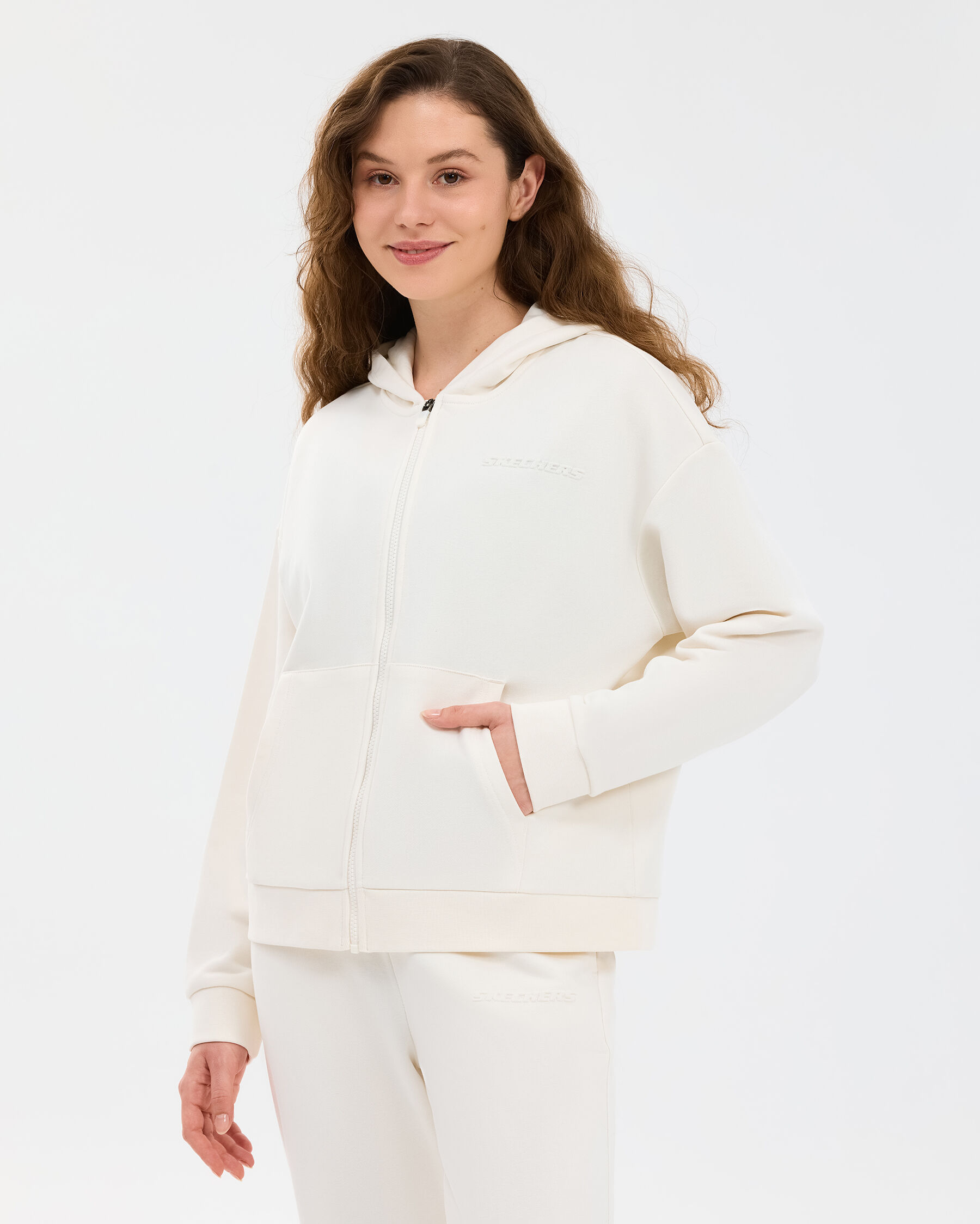 Resim W Essential Full Zip Sweatshirt
