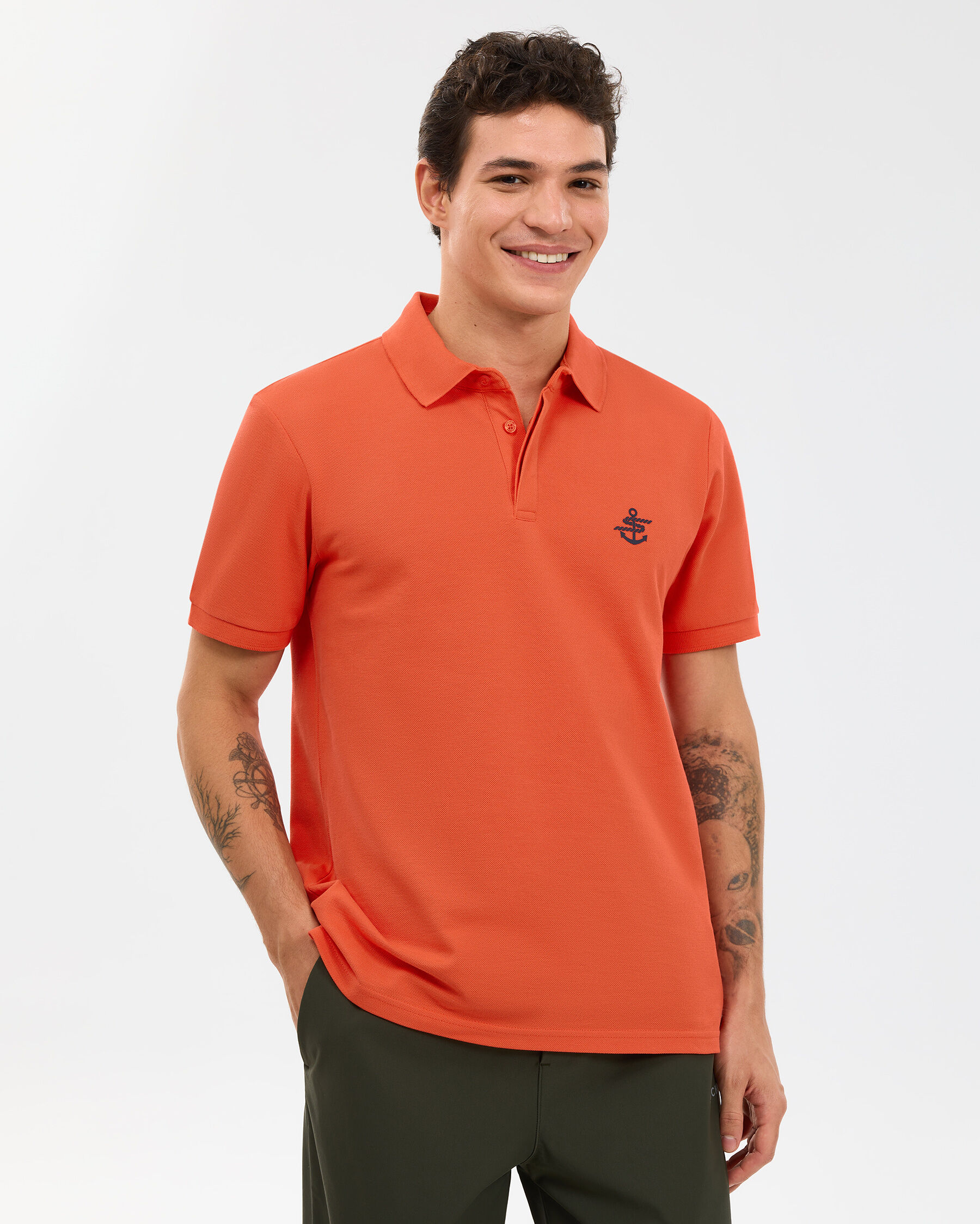 Resim M Logo Printed Polo