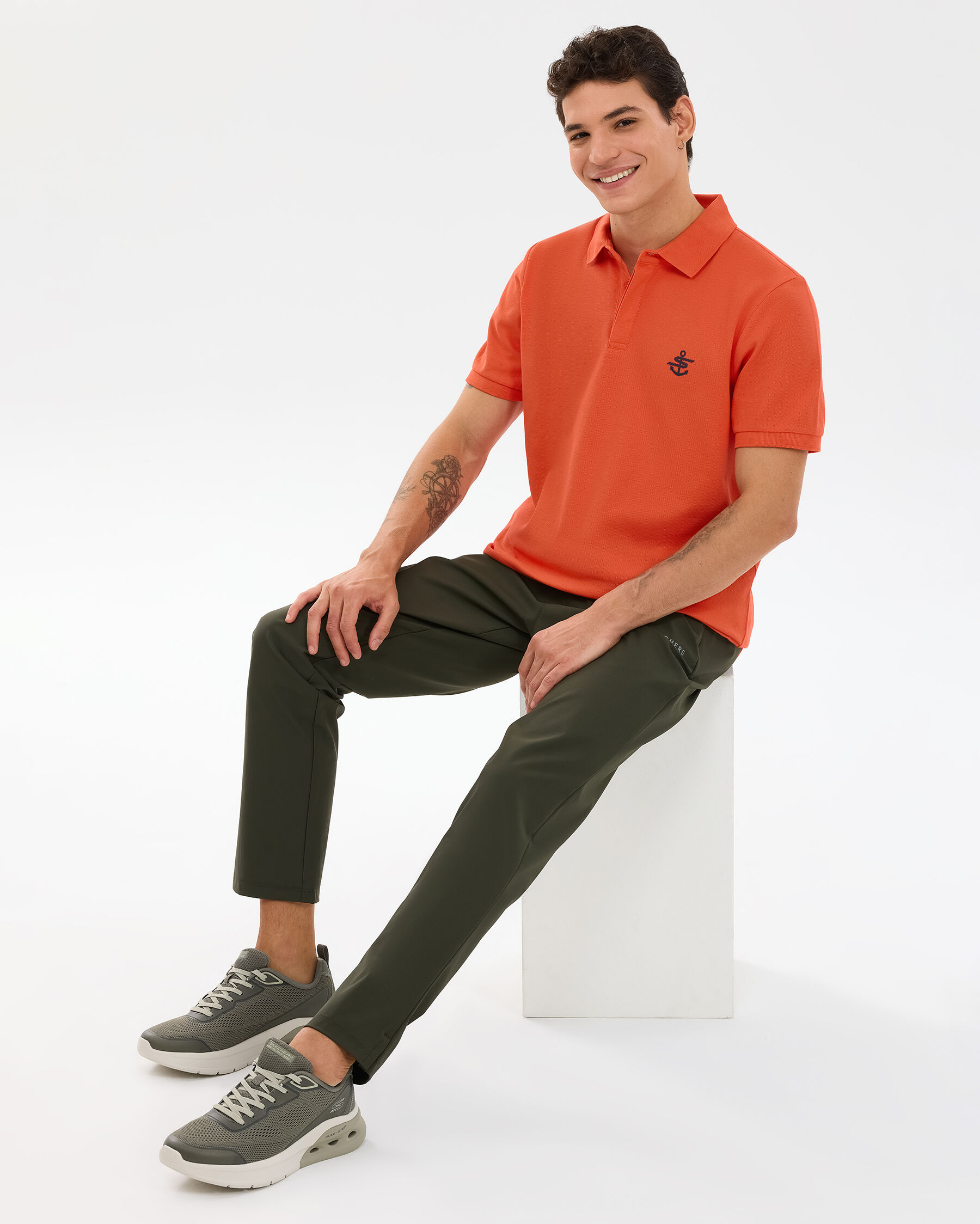 Resim M Logo Printed Polo