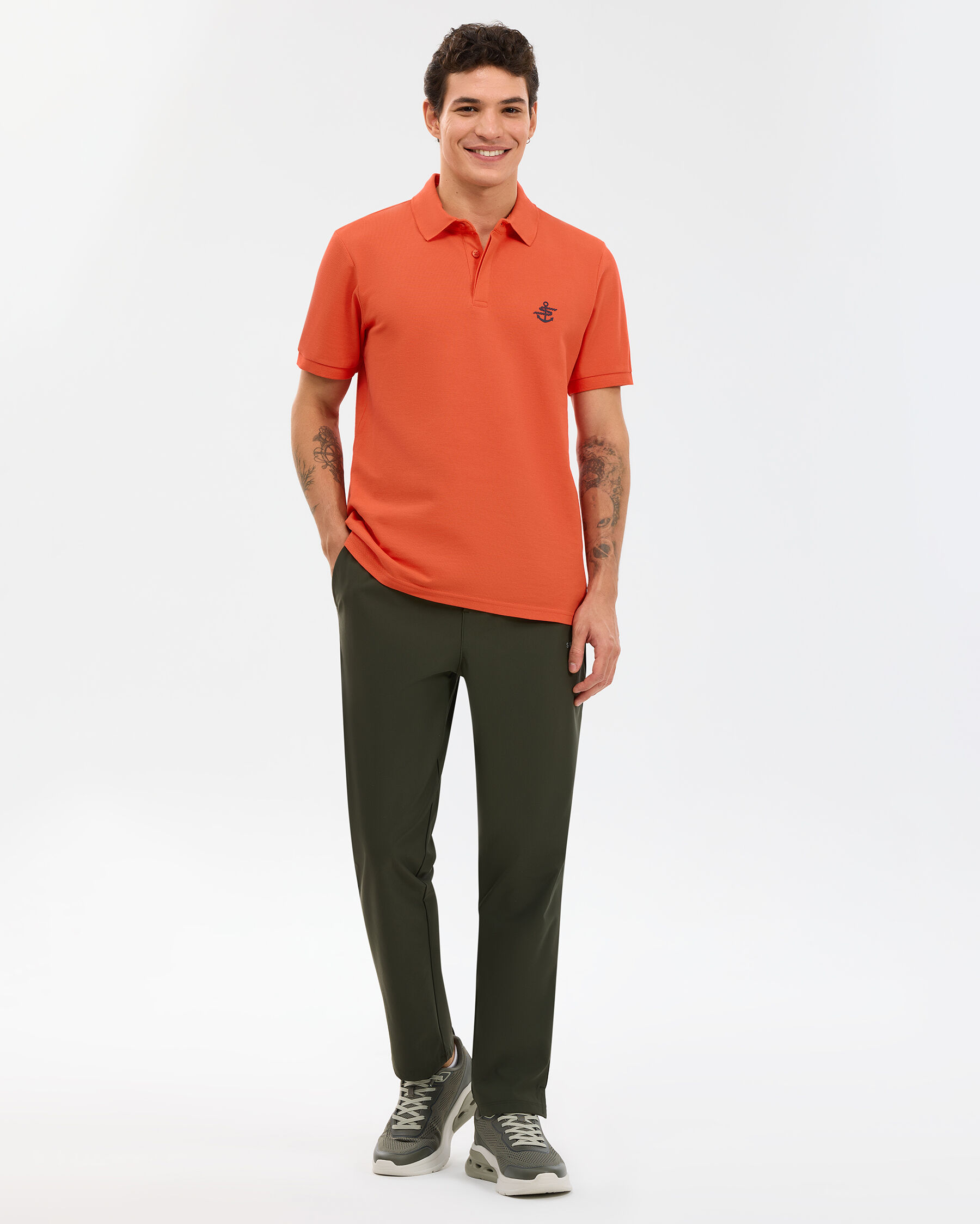Resim M Logo Printed Polo