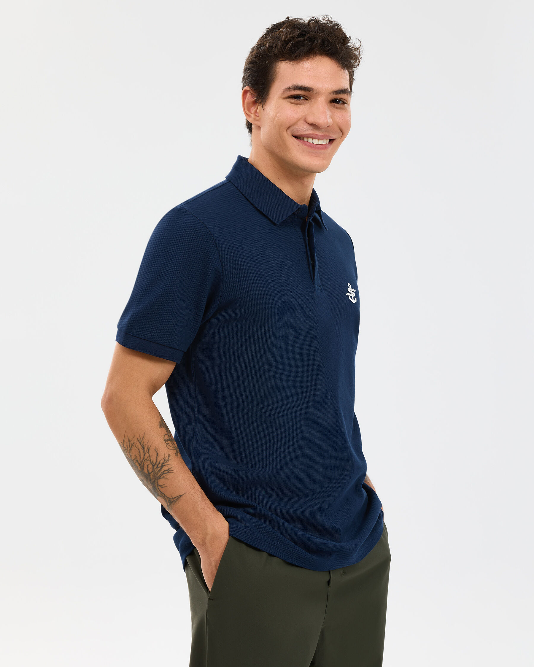 Resim M Logo Printed Polo