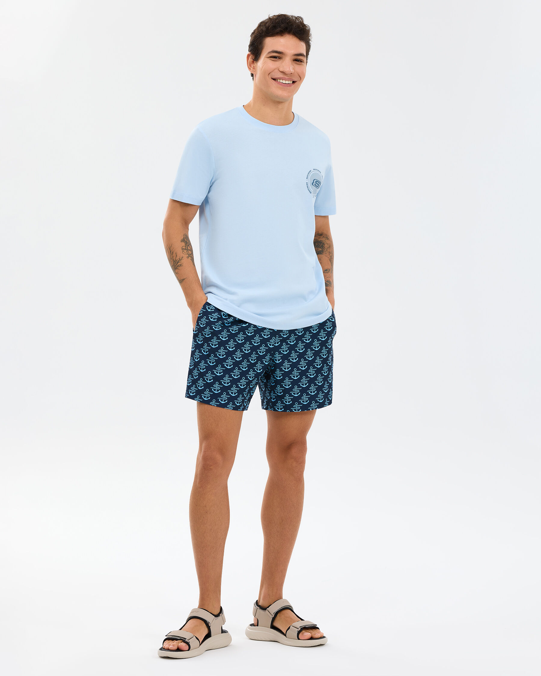 M Regular T-shirt Erkek Mavi S2610119-0721