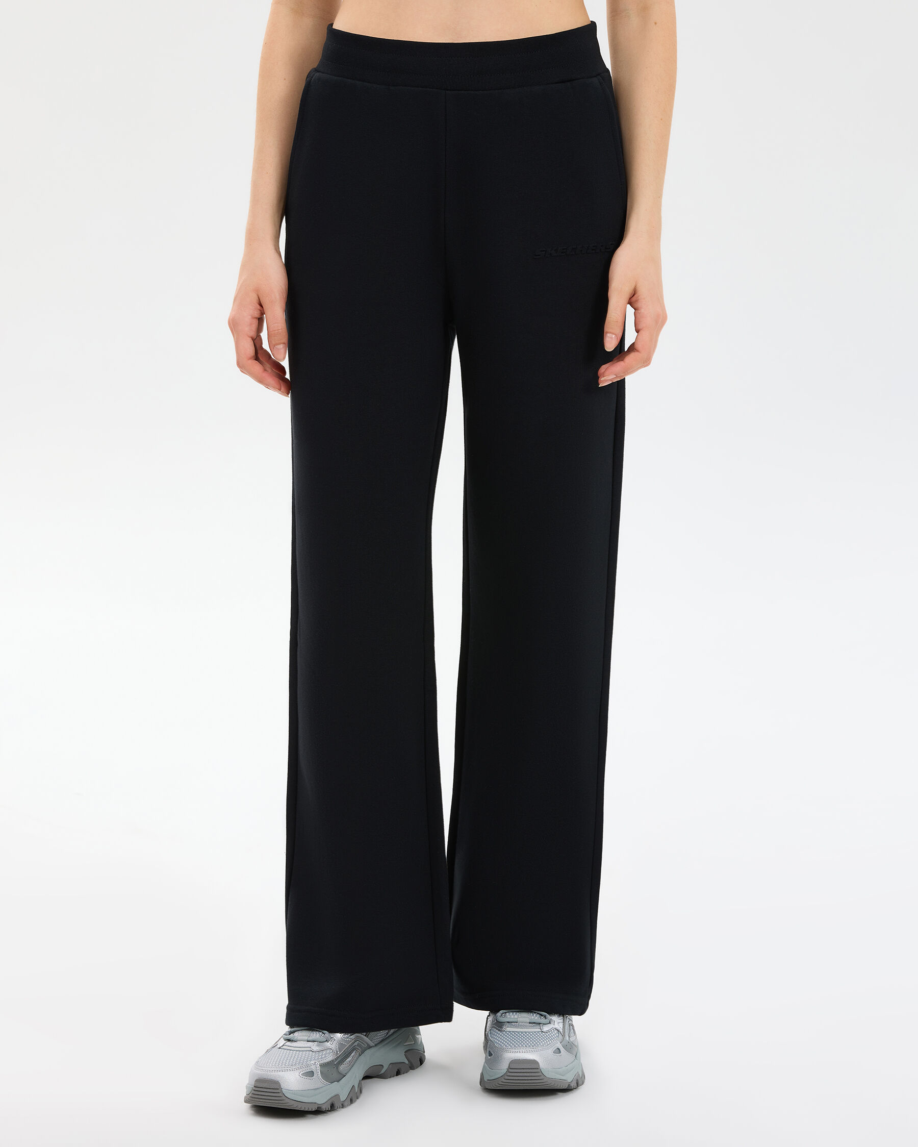 W Essential Wide Leg Sweatpant Kadın Siyah S2610152-3817
