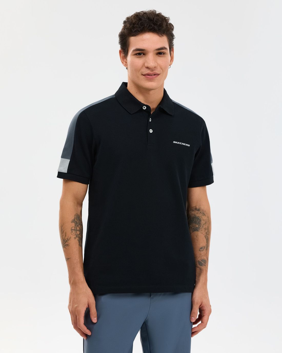 Resim M Color Block Detail Polo