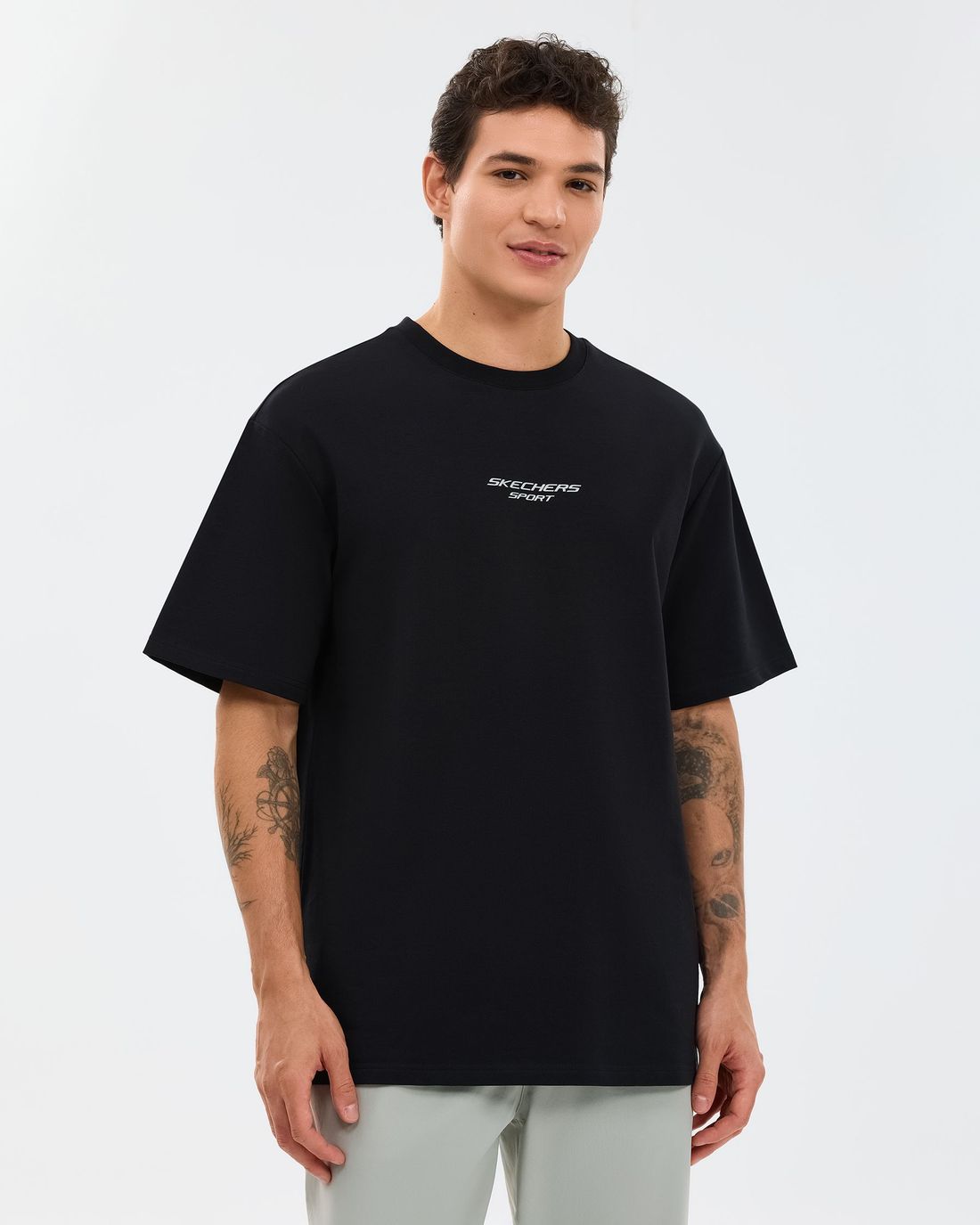 Resim M Graphic Tee Reflect Logo Oversize T-shirt