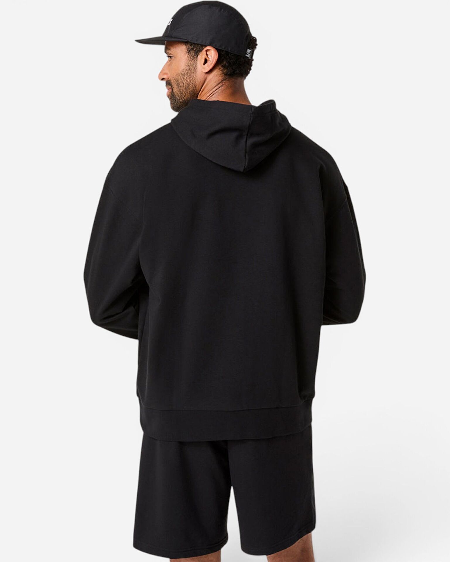 Resim French Terry Relaxed Pullover Hoodie
