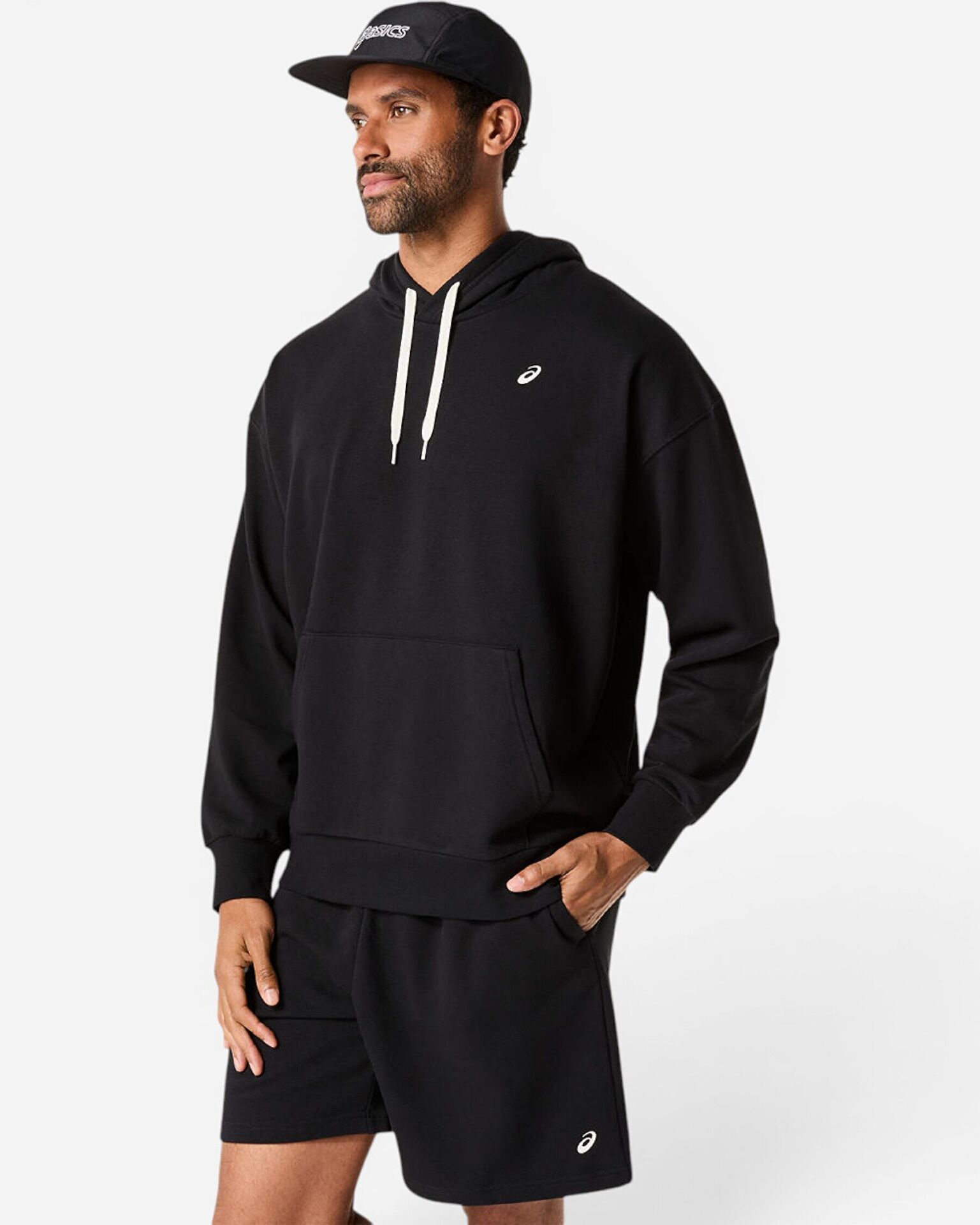 Resim French Terry Relaxed Pullover Hoodie