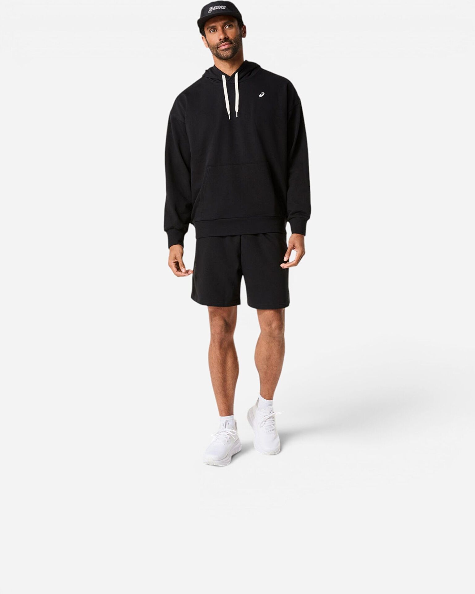 Resim French Terry Relaxed Pullover Hoodie