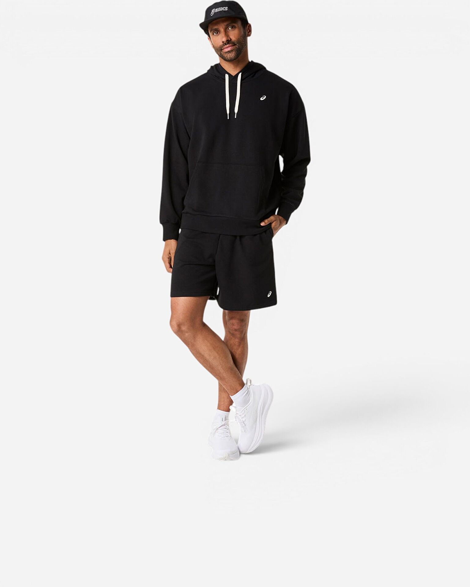 Resim French Terry Relaxed Pullover Hoodie