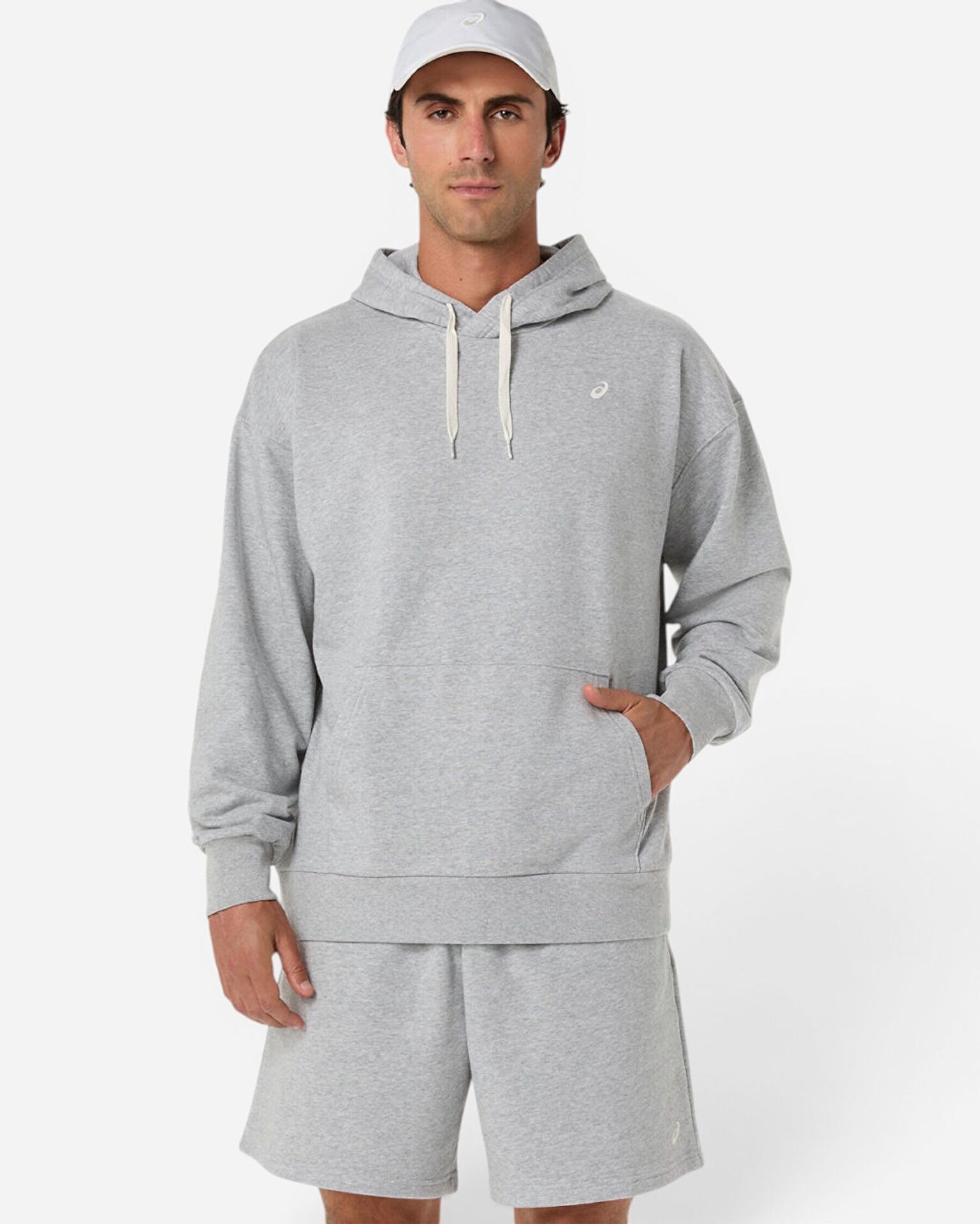 Resim French Terry Relaxed Pullover Hoodie