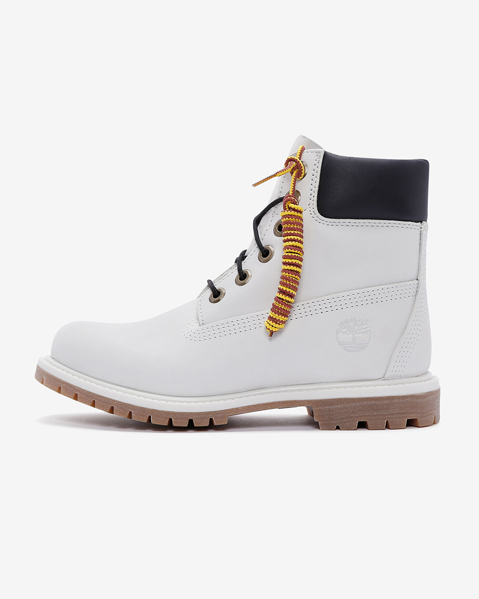 Timberland 6 inch white top