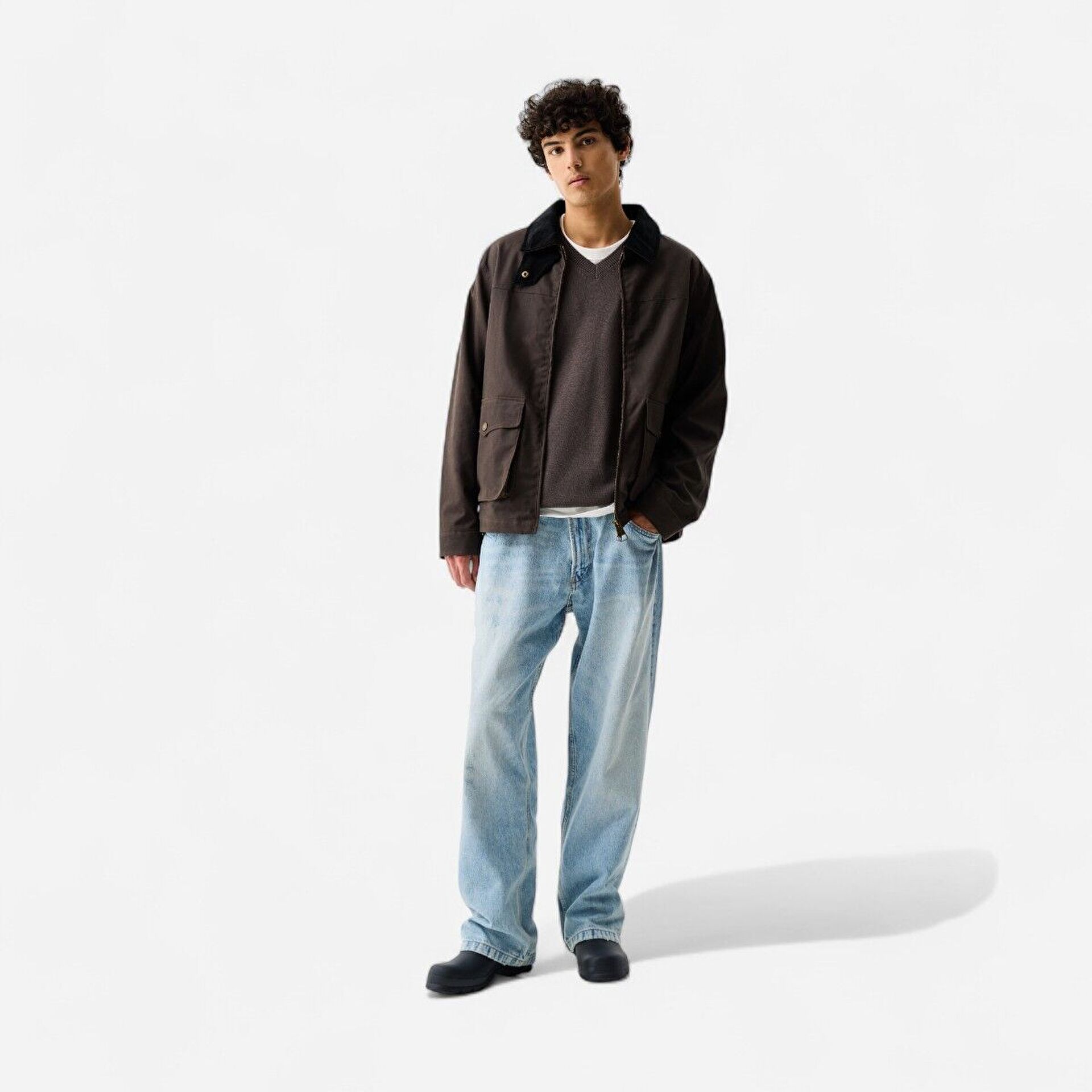 Resim Duggan Oversized Waxed Jacket