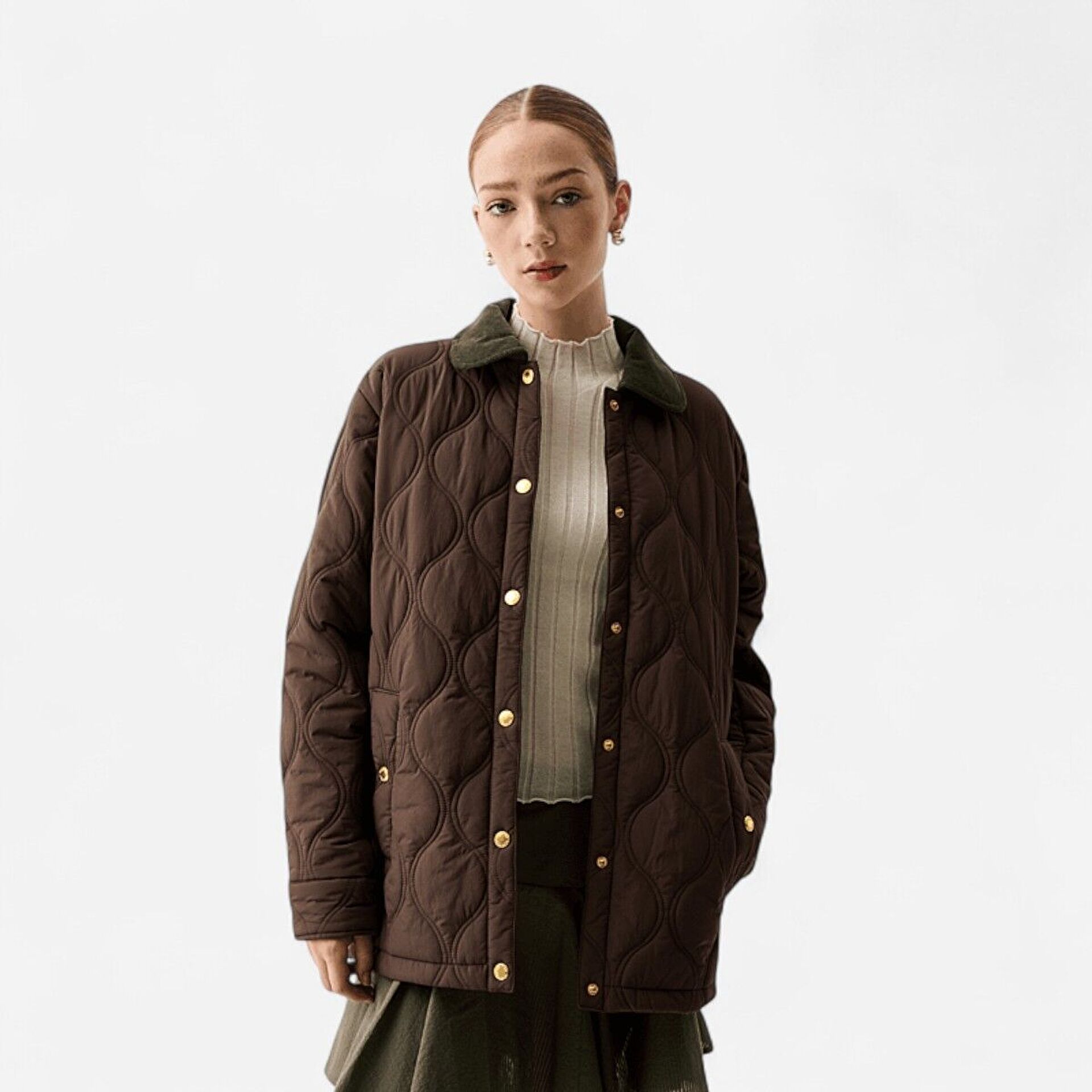 Resim Witton Quilted Shacket