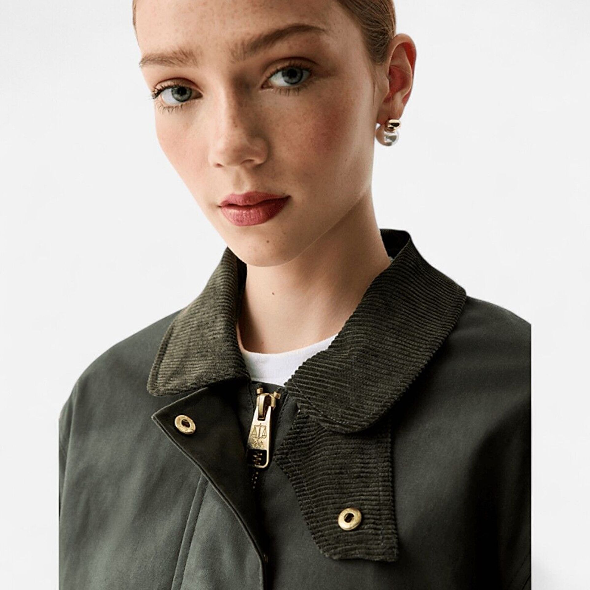 Resim Leith Oversized Waxed Jacket