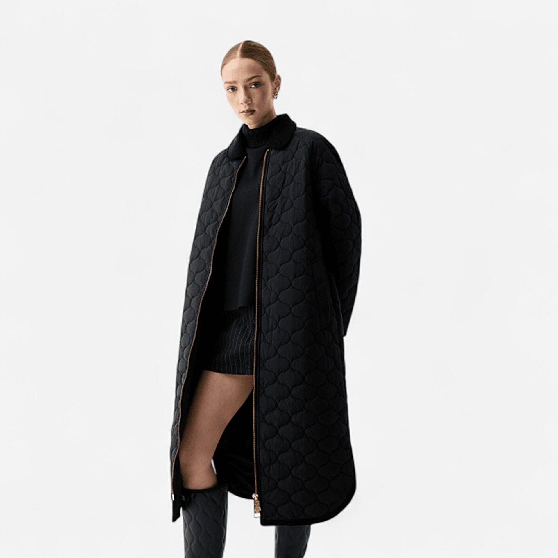 Resim Fionn Long Quilted Jacket