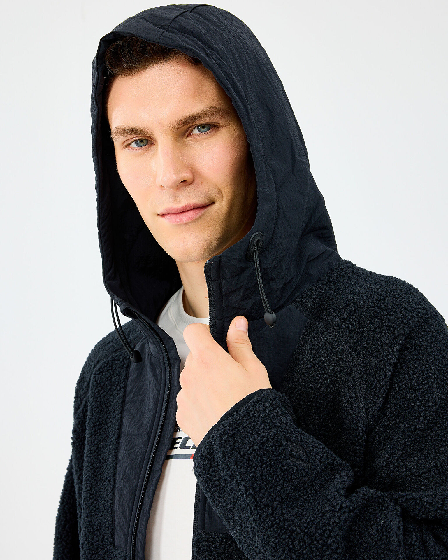 Resim M Comfort Hoodie Sherpa Jacket