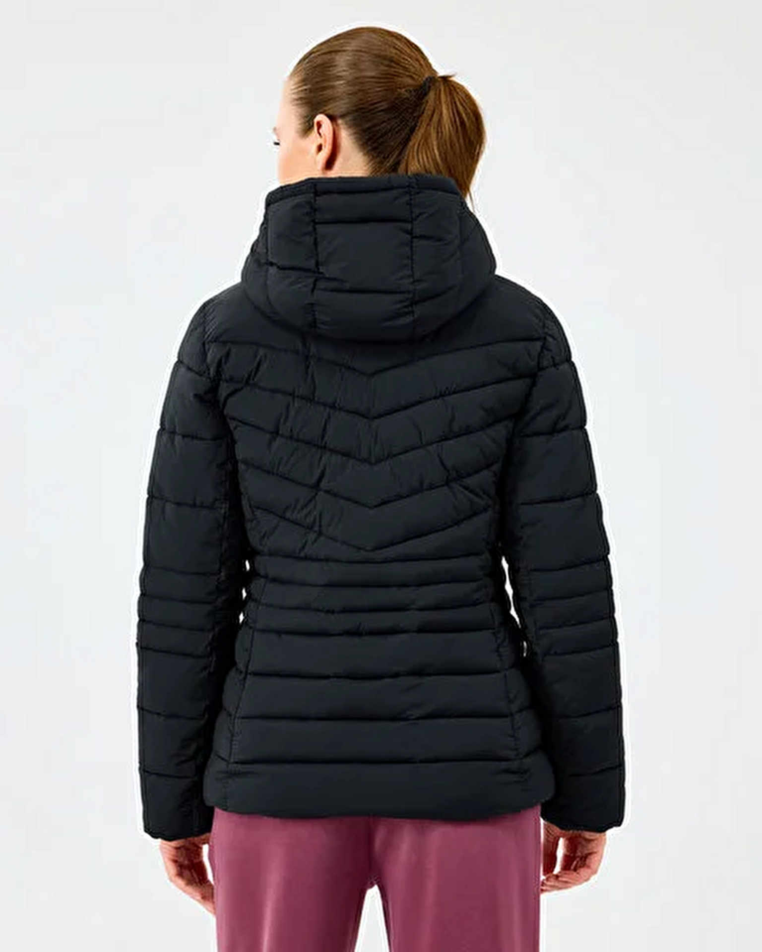 Resim W Fitted Hoodie Puffer Jacket