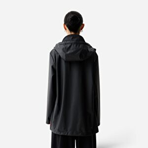 Resim Downpour Jo Unisex Siyah Yağmurluk