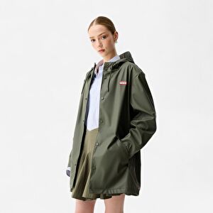Resim Downpour Jo Kısa Unisex Koyu Haki Yağmurluk