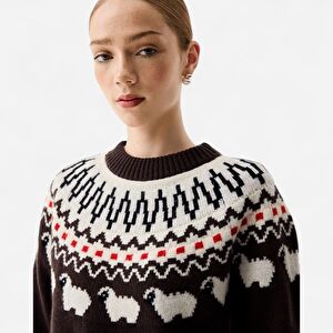 Resim Ashie Crew Fair Isle Knit