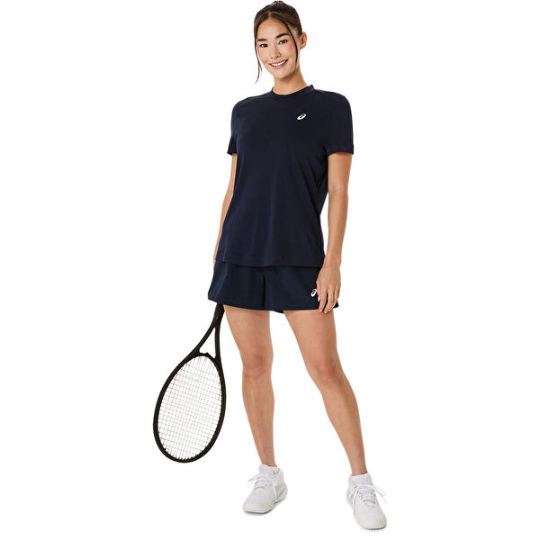 Court Ss Top Kadın Mavi Kısa Kollu Tshirt 2042A371-400