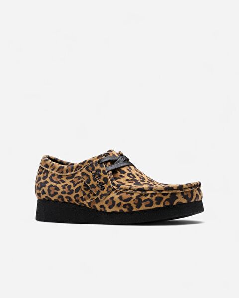 Wallabeeevosh Leopard Suede, M; 3 Kadın Kahverengi Günlük Ayakkabı