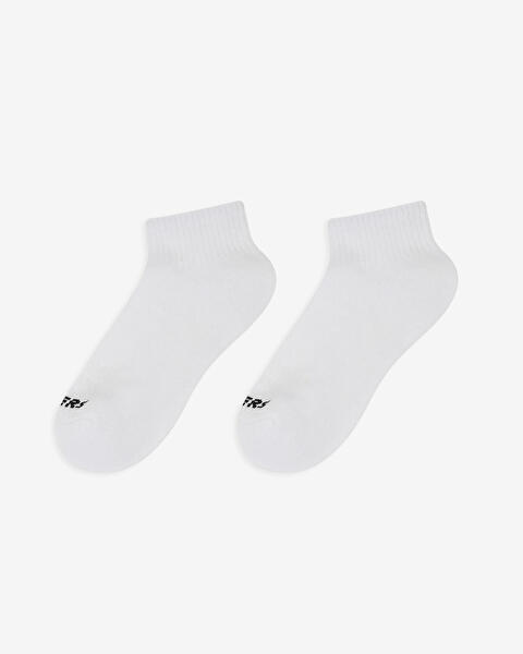 6'Li Unisex Yarim Taban Destekli Quarter Crew Corap
