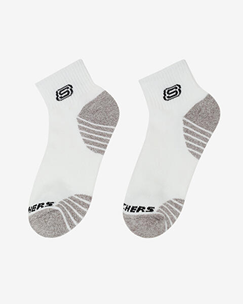 3'Lu Unisex Yarim Taban Destekli Quarter Crew Corap