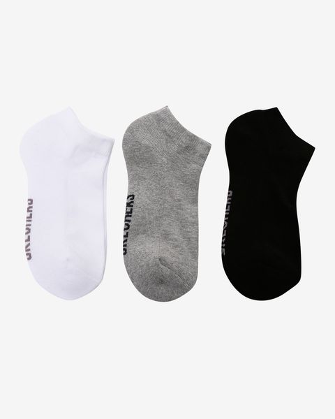 U 3 Pack Padded Low Cut Sock