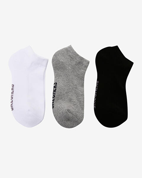 U 3 Pack Padded Low Cut Sock