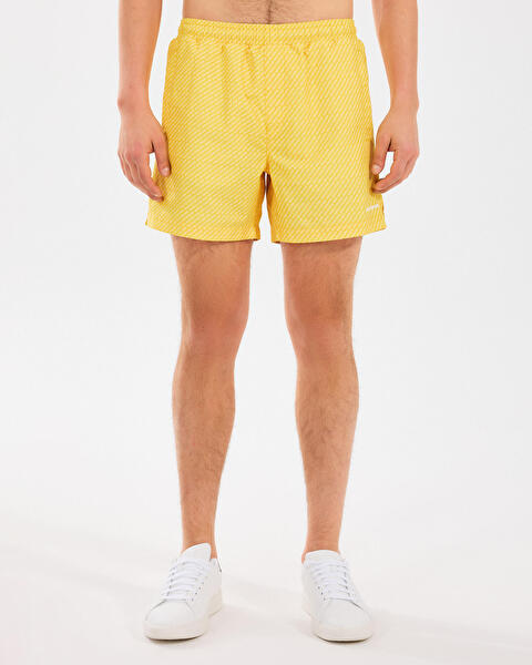 M 5 Inch Allover Print Swimshort