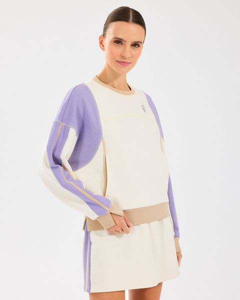 Resim W Diagonal Lw Fleece Crew Neck Sweatshirt