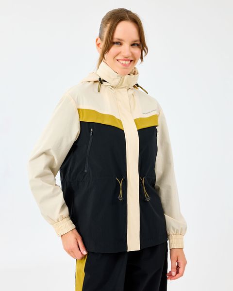Resim W Adjustable Waisted Full Zip Micro Jacket