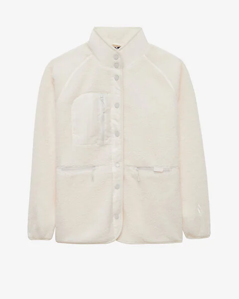 W Woven Detailed Pull Over Sherpa