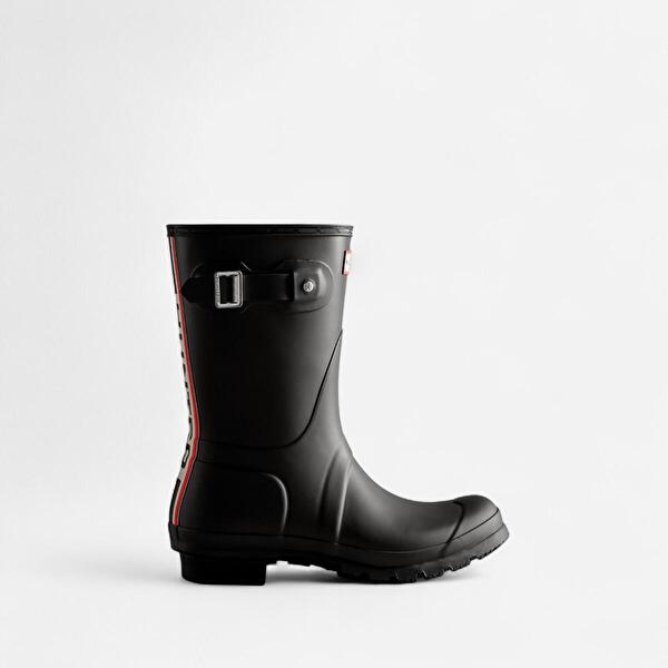 Womens Orig Short Tri Colour Logo Boot Kadın Siyah Kısa Bot